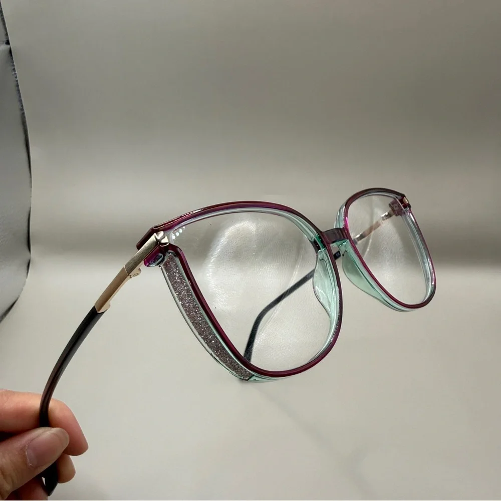 Women's Burgundy Cat-Eye Blue Light Glasses